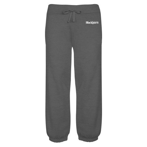  ENZA Womens Dark Heather Banded Fleece Capri - Blackburn College