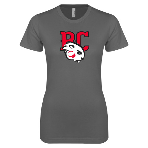  Next Level Womens Charcoal Boyfriend Tee - BC with Buzz