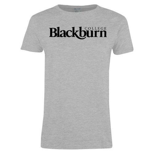  Womens Grey Short Sleeve Tee - Blackburn College