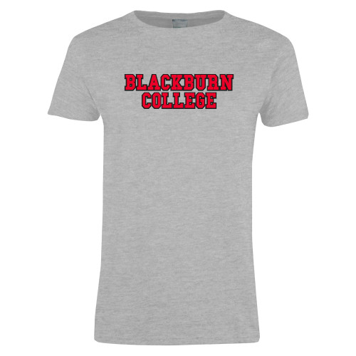  Womens Grey Short Sleeve Tee - Blackburn College Collegiate