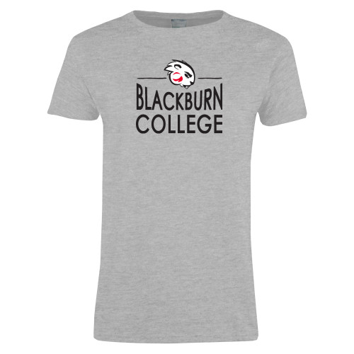  Womens Grey Short Sleeve Tee - Buzz Over Blackburn College