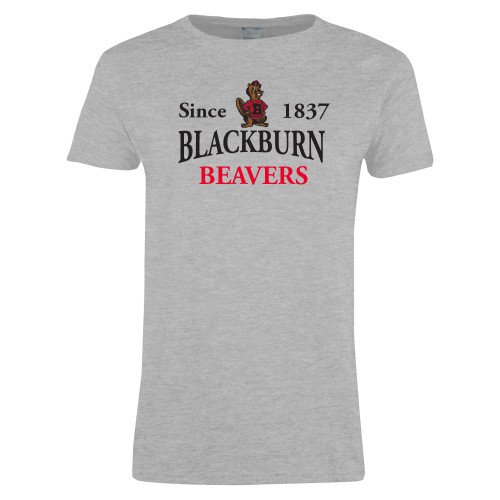  Womens Grey Short Sleeve Tee - Established Date with Barney