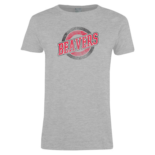  Womens Grey Short Sleeve Tee - Beaver Target