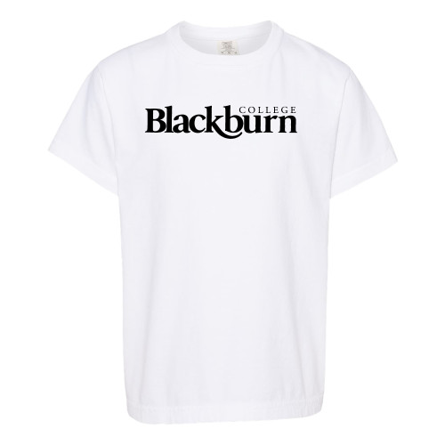  Comfort Colors Youth White T Shirt - Blackburn College