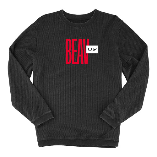  Boxercraft Womens Black Corded Crew - Beav Up