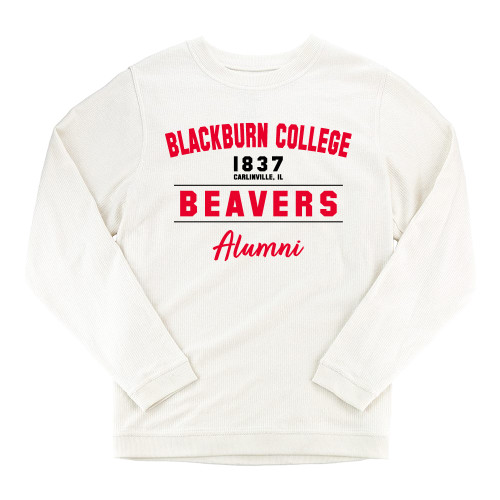  Boxercraft Womens Cream Corded Crew - Blackburn College Beavers Alumni