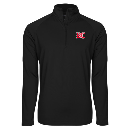  Sport Tek Black Sport Wick Stretch 1/2 Zip Pullover - BC