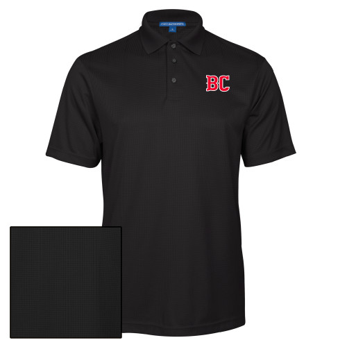  Black Performance Fine Jacquard Polo - BC