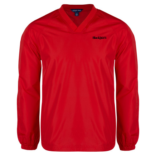  Red V Neck Raglan Windshirt - Blackburn College