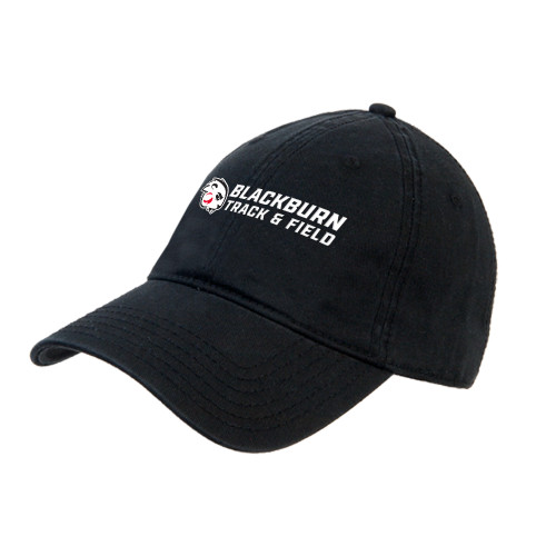  Black Unstructured Adjustable Low Profile Hat - Blakcburn Track and Field