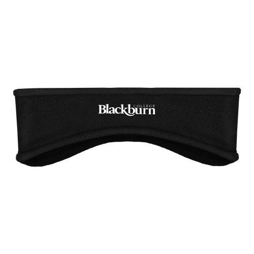  Black Stretch Fleece Headband - Blackburn College