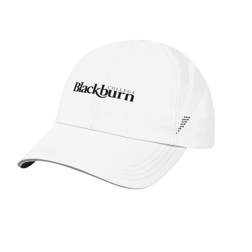  Womens White Performance Cap - Blackburn College