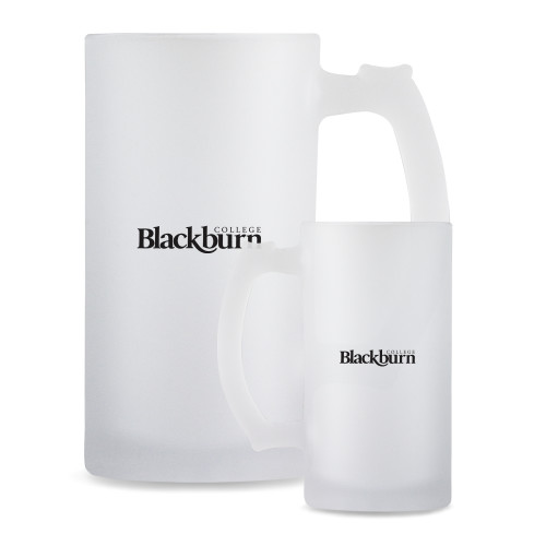  Full Color Decorative Frosted Glass Mug 16oz - Blackburn College