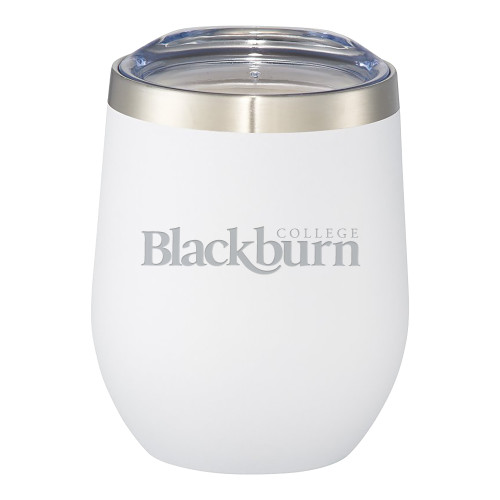  Corzo Vacuum Insulated White Cup 12oz - Blackburn College Engraved