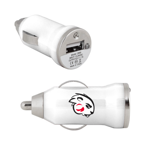  On the Go White Car Charger - Buzz