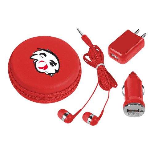  3 in 1 Red Audio Travel Kit - Buzz