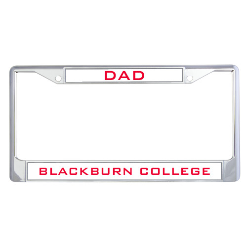  Dad Metal License Plate Frame in Chrome - Dad