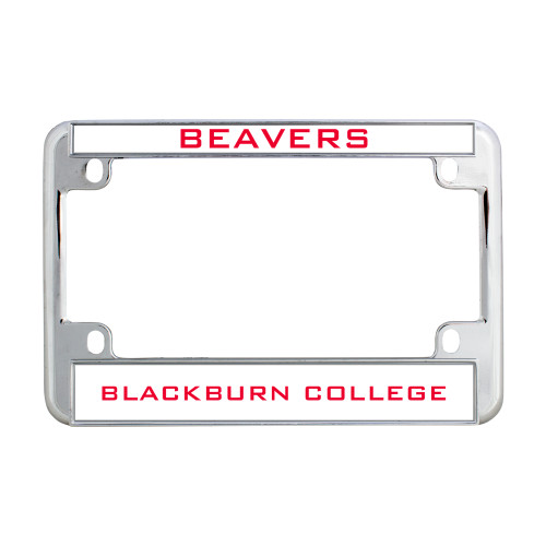  Metal Motorcycle License Plate Frame in Chrome - Beavers