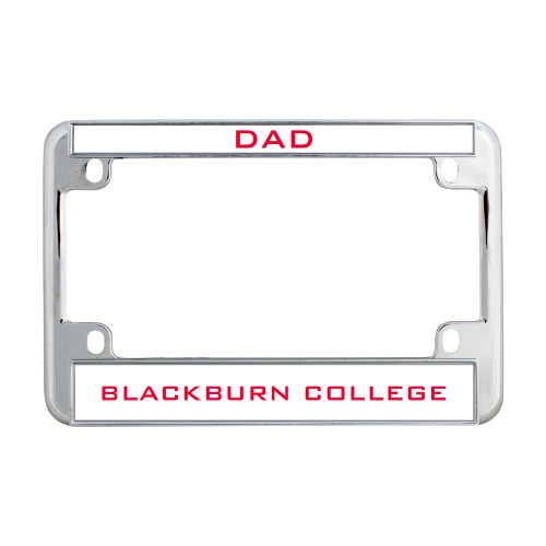  Metal Motorcycle License Plate Frame in Chrome - Dad