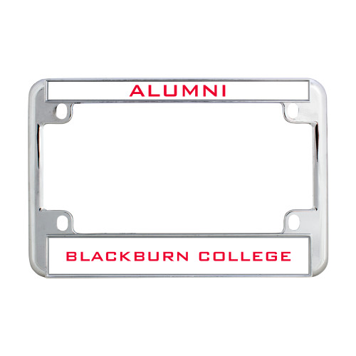  Metal Motorcycle License Plate Frame in Chrome - Alumni