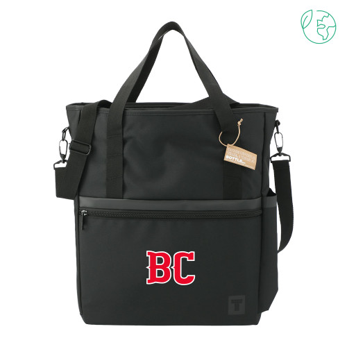  Tranzip Black Recycled Computer Tote - BC