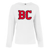 Thumbnail image for  Womens White Long Sleeve Hooded Tee