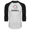 Thumbnail image for  White/Black Raglan Baseball T Shirt
