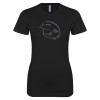 Thumbnail image for  Next Level Womens Black Boyfriend Tee