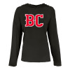 Thumbnail image for  Womens Black Long Sleeve Hooded Tee