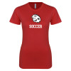 Thumbnail image for  Next Level Womens Red Boyfriend Tee