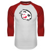 Thumbnail image for  White/Red Raglan Baseball T Shirt