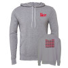 Thumbnail image for  Bella + Canvas Heather Grey Fleece Hood