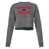 Thumbnail image for  Bella + Canvas Womens Deep Heather Cropped Fleece Crew
