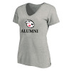 Thumbnail image for  Womens Plus Heather Grey V Neck T Shirt