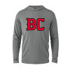 Thumbnail image for  Grey Heather Long Sleeve Hooded Tee