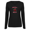 Thumbnail image for  Womens Black Long Sleeve V Neck Tee 
