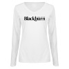 Thumbnail image for  Womens White Long Sleeve V Neck Tee