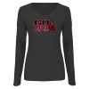Thumbnail image for  Womens Dark Heather Long Sleeve V Neck Tee 