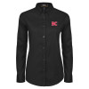 Thumbnail image for  Womens Black Twill Button Down Long Sleeve 
