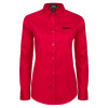 Thumbnail image for  Womens Red Twill Button Down Long Sleeve 