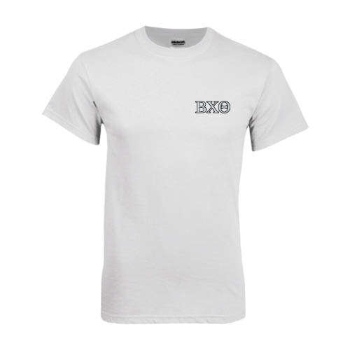 White T Shirt-Greek Letters