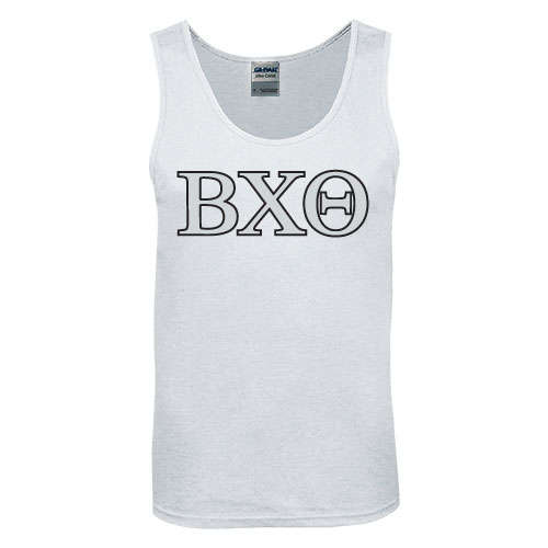 White Tank Top-Greek Letters