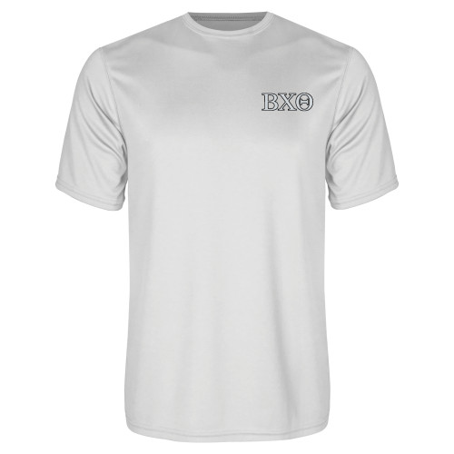 White Performance Tee-Greek Letters