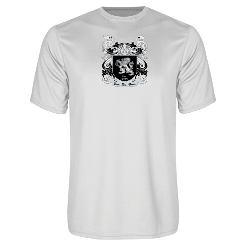 White Performance Tee-Coat of Arms