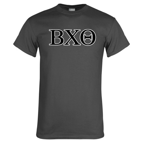 Charcoal T Shirt-Greek Letters
