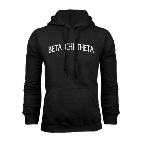 Black Fleece Hoodie-Beta Chi Theta Arched