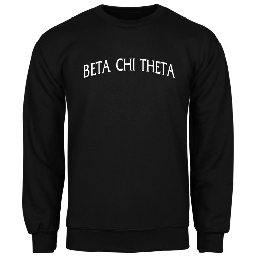 Black Fleece Crew-Beta Chi Theta Arched