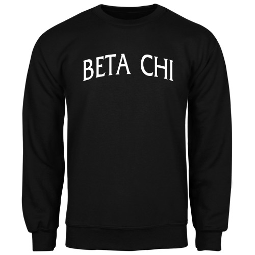 Black Fleece Crew-Beta Chi Arched
