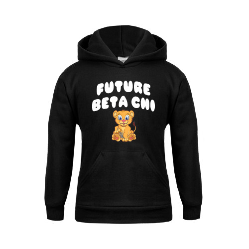 Youth Black Fleece Hoodie-Future Beta Chi Cub