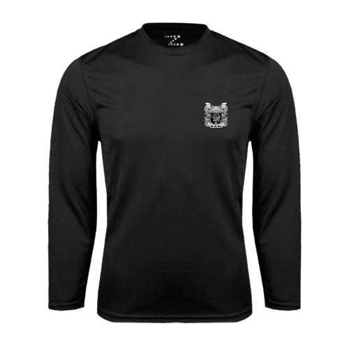 Black Performance Long Sleeve Shirt-Coat of Arms